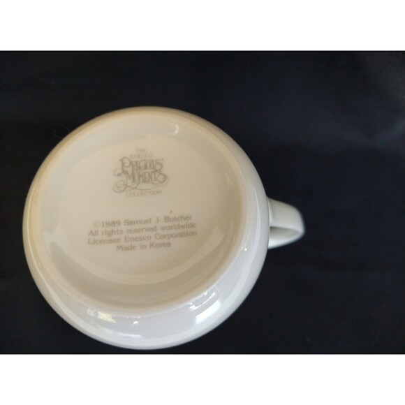 Precious Moments BLANK Name Personalization Mug 1989 Bible Scripture Quote - Picture 7 of 8